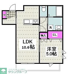 コンフェスト上大岡 1LDKの間取図画像