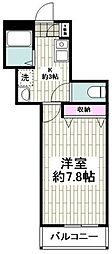 メゾン片倉 1Kの間取図画像