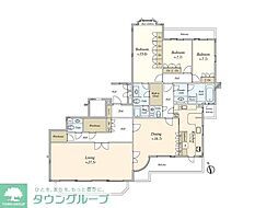 ノブレスヌーブ山手町 3LDKの間取図画像