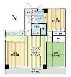 シティコープ反町 3LDKの間取図画像
