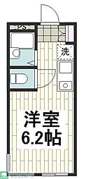 アールグレイス上大岡 ワンルームの間取図画像
