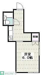 エクセル21 1Kの間取図画像