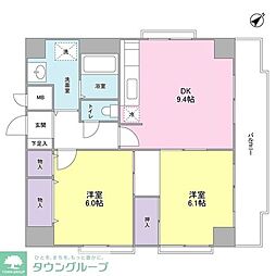 遠山ビル 2DKの間取図画像