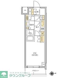 グレーシアフィット羽沢横浜国大 1Kの間取図画像