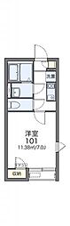 レオネクスト山手 1Kの間取図画像