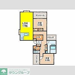 ベルメゾン荻窪（3Ｆ） 3階2SLDKの間取り