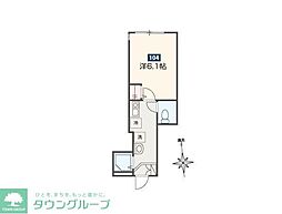 MELDIAノイエ 1階1Kの間取り
