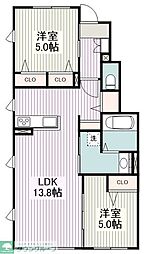 間取図画像 2LDK