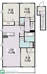 間取図画像 2LDK