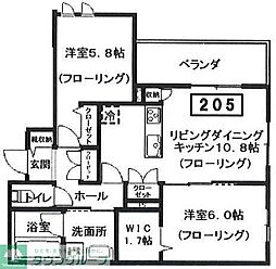 仮)へーベルメゾン宮前2丁目 2LDKの間取図画像