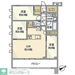 ファインスクェア武蔵野リアン 3LDKの間取図画像