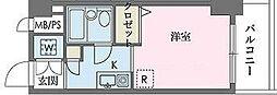 ウインベルソロ国分寺1 ワンルームの間取図画像