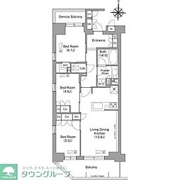 コンフォリア・リヴ八坂富士見 3LDKの間取図画像