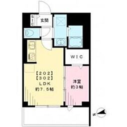スマート・グラン荻窪 1LDKの間取図画像