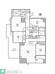 ディームス方南町 4LDKの間取図画像