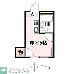 メゾン・ド・サフィール ワンルームの間取図画像