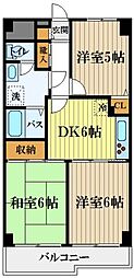 ロイヤルキャステージ恋ケ窪 3DKの間取図画像