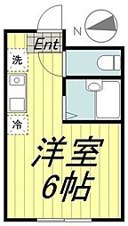 サンパレス吉祥寺 ワンルームの間取図画像