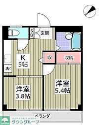 メゾン・ラ・プラト 2Kの間取図画像