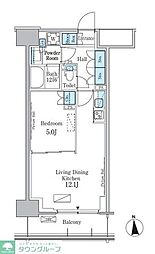JR総武線 大久保駅 徒歩6分の賃貸マンション 3階1LDKの間取り