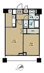 都営浅草線 戸越駅 徒歩4分の賃貸マンション 7階1LDKの間取り