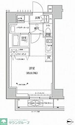 都営浅草線 本所吾妻橋駅 徒歩4分の賃貸マンション 5階ワンルームの間取り