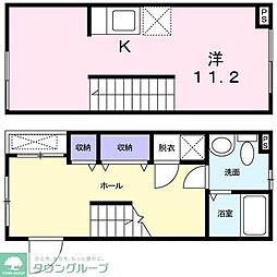 ComfortSquare 1Kの間取図画像