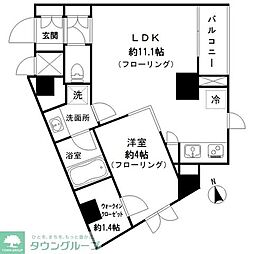 ステラフォート 1LDKの間取図画像