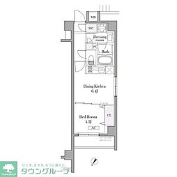 IPSE目黒中町 1DKの間取図画像