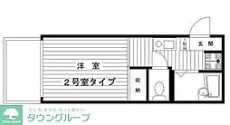 エスペランサ恵比寿 ワンルームの間取図画像
