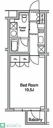 プラウドフラット初台 1Kの間取図画像