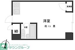 日興パレスビル渋谷 ワンルームの間取図画像