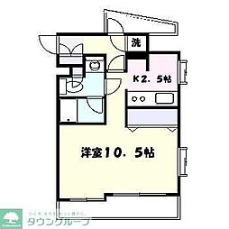 グラーサ渋谷松濤 1Kの間取図画像