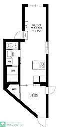 グランメゾン目黒 1LDKの間取図画像