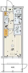SKYCOURT渋谷北参道 1Kの間取図画像