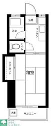 プチテール駒場 1Kの間取図画像