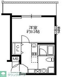 ジョイシティ駒沢大学 1Kの間取図画像