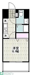 ザシティレジデンス学芸大学 1Kの間取図画像