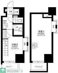 ロイヤルアメニティ池尻大橋 2Kの間取図画像