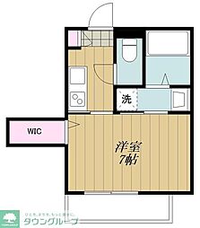 世田谷区下馬1丁目マンション 1Kの間取図画像