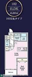 THE MANOR EXELSIOR 1LDKの間取図画像