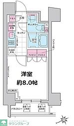 ステラメゾン三軒茶屋 1Kの間取図画像