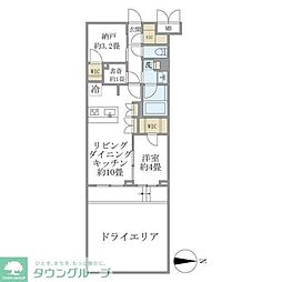 目黒区緑が丘1丁目マンション 1SLDKの間取図画像