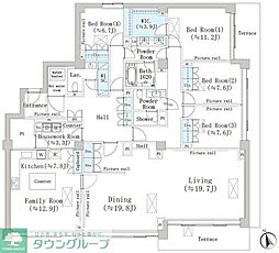 マリックスシマズヤマ 4LDKの間取図画像