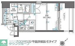 ZOOM目黒 ワンルームの間取図画像