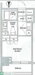 プライムアーバン学芸大学2 1Kの間取図画像