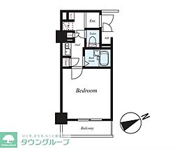 プレール代々木公園 1Kの間取図画像