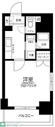 フレールK&Y 1Kの間取図画像