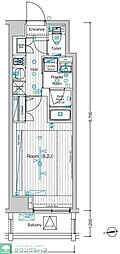 ブライズ下北沢 1Kの間取図画像
