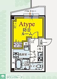 世田谷区尾山台1丁目マンション 1Kの間取図画像